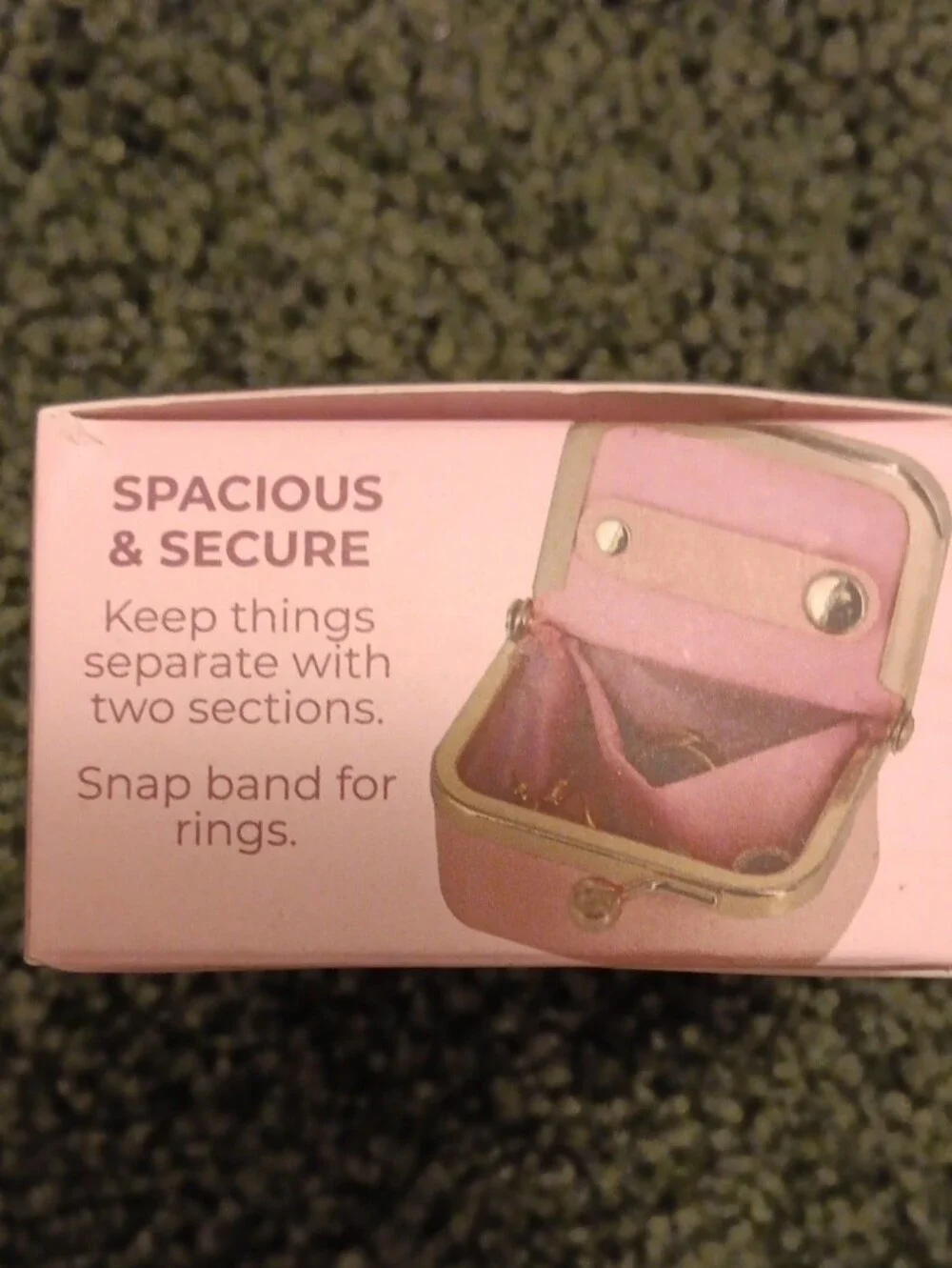 PopSonic Blush Jewelry Pocket - Pink Travel Jewelry Case